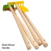 Toy Time Kid's Garden 4-piece Tool Set with Child Safe Shovel, Rake, Hoe and Leaf Rake for Boys and Girls 215426PMI